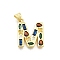 Brass Micro Pave Clear Cubic Zirconia Pendants, with Jump Ring, Lead Free and Cadmium Free, Long-Lasting Plated, Rack Plating, Letter Charms, Real 18K Gold Plated, Letter M, 19~21x9.5~20x2.7mm, jump ring: 5x1mm, 3mm inner diameter.