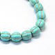 Синтетические нити бирюзовые шарика Gemstone TURQ-S282-20-2