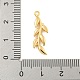 Латунные микропаве прозрачные подвески с фианитом KK-U015-13G-1-3