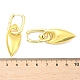 Серьги-кольца из латуни для женщин с конским глазом EJEW-U057-06D-01G-5