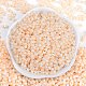 Непрозрачные цвета блестящие стеклянные бусины SEED-K010-04F-3