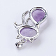 Кулоны с котенком из аметиста G-P352-B06-2