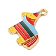Подвески из эмали и сплава FIND-M060-23B-G-2