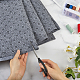 Нетканые противоскользящие ткани из полиэстера с рисунком цветка сливы DIY-WH0453-90A-4