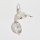 Филигранные круглые подвески из латунной клетки X-KK-D389-01P-A-2