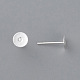 Фурнитура для сережек-гвоздиков из нержавеющей стали 304 STAS-H436-24S-6mm-2