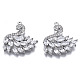 Латунные микропаве прозрачные подвески с фианитом ZIRC-S069-031P-1