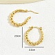Серьги-кольца из нержавеющей стали 304 JM7846-3