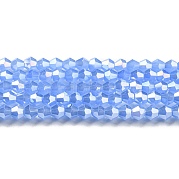 Имитация нефрита гальванических бисер пряди EGLA-A039-J4mm-B04