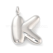 Подвески из латуни с покрытием стойки с буквами-шариками KK-C050-01P-K
