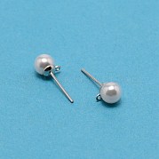 Фурнитура для сережек-гвоздиков из нержавеющей стали 304 STAS-WH0029-02B-02