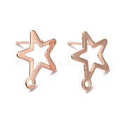 201 фурнитура для сережек-гвоздиков из нержавеющей стали STAS-K241-08RG