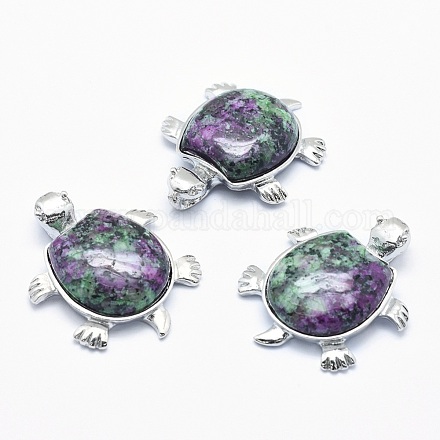 Натуральный рубин в zoisite pendant G-G759-B05-1