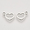 Tibetan Style Alloy Charms, Heart, Cadmium Free & Lead Free, Antique Silver, 9x12.5x1.5mm, Hole: 1.5mm, about 1560pcs/1000g