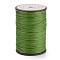 Round Waxed Polyester Thread String, Micro Macrame Cord, Twisted Cord, for Leather Sewing Stitching, Olive Drab, 0.8mm, about 54.68 Yards(50m)/Roll