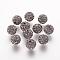 Polymer Clay Rhinestone Beads, Grade A, Round, Pave Disco Ball Beads, Black Diamond, 10x9.5mm, Hole: 1.5~1.8mm