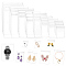 AHANDMAKER 240Pcs Jewelry Storage Pouches, 8 Sizes Self Seal Plastic Pack Zipper Lock Bags Reclosable Packaging Bag Small Sealed Bag Packing Pouch Organizer Storage Bag for Ring Earrings Photo Jewelry