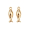 Brass Micro Pave Cubic Zirconia Pendants, Cadmium Free & Nickel Free & Lead Free, Fish, Real 18K Gold Plated, 16x5x3mm, Hole: 1.5mm