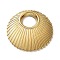 Ion Plating(IP) 304 Stainless Steel Pendants, Flat Round Charm, Real 18K Gold Plated, 25x3mm, Hole: 7mm