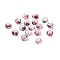 Opaque Spray Painted Glass Beads, Rondelle, Red, 8x5mm, Hole: 2mm
