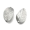 Tarnish Resistant 304 Stainless Steel Leaf Pendants, Stainless Steel Color, 42x25x1mm, Hole: 3mm