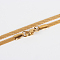 304 Stainless Steel Mesh Chain Necklace Making, with Lobster Claw Clasps, PVD Vacuum Plating, Golden, 17.7 inch(45cm)