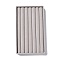 Rectangle Velvet Jewelry Trays, with Density Fiberboard Sheet, for Earrings, Rings Storage, Gray, 21x12.5x2.35cm