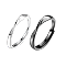 S925 Silver Mobius Couple Rings Black White Unique Design Gift