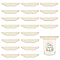20Pcs Wood Candle Wick Stabilizers, Candle Wick Holder for Candle Making, Trapezoid, Wheat, 10x2x0.3cm