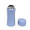 Miniature Alloy Vacuum-insulated Bottle Display Decorations, for Dollhouse, Rectangle, Light Sky Blue, 9x25mm