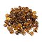 Transparent Acrylic Beads, Metal Enlaced, Mixed Shapes, Saddle Brown, 7.5~22.5x7.5~21x5.5~13mm, Hole: 1.2~5.5mm