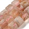 Natural Cherry Blossom Agate Beads Strands, Column, 8x8mm, Hole: 1mm, about 48pcs/strand, 14.96''(38cm)