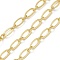 Rack Plating Oval Brass Link Chains, Long-Lasting Plated, Lead Free & Cadmium Free, Soldered, with Spool, Real 18K Gold Plated, 6x3x0.5mm