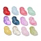 Transparent Glass Beads, Owl, Baking Paint, Mixed Color, 18x14.5x6.5mm, Hole: 1.2mm
