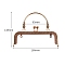 Alloy Kiss Lock Purse Frame Handle, for Coin Purse Making, Light Gold, 180x145mm