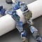 Natural Lapis Lazuli Beads Strands, Rough Raw Stone, Nuggets, 7~25x9~26x7~20mm, Hole: 0.8~1.2mm, about 10~18pcs/strand, 7.28''~7.87''(18.5~20cm)