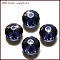 K9 Glass, Imitation Austrian Crystal Beads, Grade AAA, Faceted, Rondelle, Dark Blue, 10x7mm, Hole: 0.9~1mm