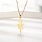 Fashionable stainless steel pendant necklace suitable for daily wear for women.