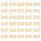 50Pcs Brass Charms, Stamping Blank Tag, Rectangle, Raw(Unplated), 6x12x1.5mm, Hole: 1mm