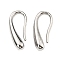 Non-Tarnish 304 Stainless Steel Dangle Earrings, Teardrop, Stainless Steel Color, 16x7.5x3.5mm