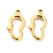 304 Stainless Steel Pendants, Heart Charms, Real 18K Gold Plated, 20.5x10.5x3mm, Hole: 1.4mm