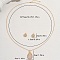 Teardrop Brass Micro Pave Cubic Zirconia Stud Earrings & Necklaces Sets for Women, Real 18K Gold Plated