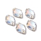 Lemon Shape Sew on Rhinestone, K5 Glass Rhinestone, 2-Hole Link, Plated Flat Back, Sewing Craft Decoration, Light Crystal AB, 12x18x4.5mm, Hole: 1.2mm