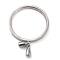 Non-Tarnish Dual-use Items, 304 Stainless Steel Finger Rings or Pendants, Teardrop, Stainless Steel Color, US Size 7(17.3mm)