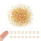 500Pcs 304 Stainless Steel Jump Rings, Open Jump Rings, Oval, Real 18K Gold Plated, 4x6x0.8mm, Inner Diameter: 2.5x4.5mm