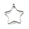 304 Stainless Steel Pendants, Star, 31x30.5x3mm, Hole: 2mm