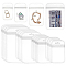 160Pcs 4 Styles Transparent Plastic Zip Lock Bags, Resealable Packaging Bags, Rectangle, Clear, 9~15x5.5~10.5x0.02cmm, unilateral thickness: 2.3 Mil(0.06mm), 40pcs/style