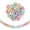 Plastic Linking Rings, Quick Link Connector, for Curb Chain Making, Hexagon, Mixed Color, 30x14.5x5mm, Inner Diameter: 18x6mm