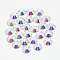 Flat Back Glass Rhinestone Cabochons, Back Plated, Half Round, Crystal AB, SS40, 8mm, about 144pcs/bag