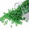 TOHO Round Seed Beads, Japanese Seed Beads, (167) Transparent AB Peridot, 8/0, 3mm, Hole: 1mm, about 1110pcs/50g